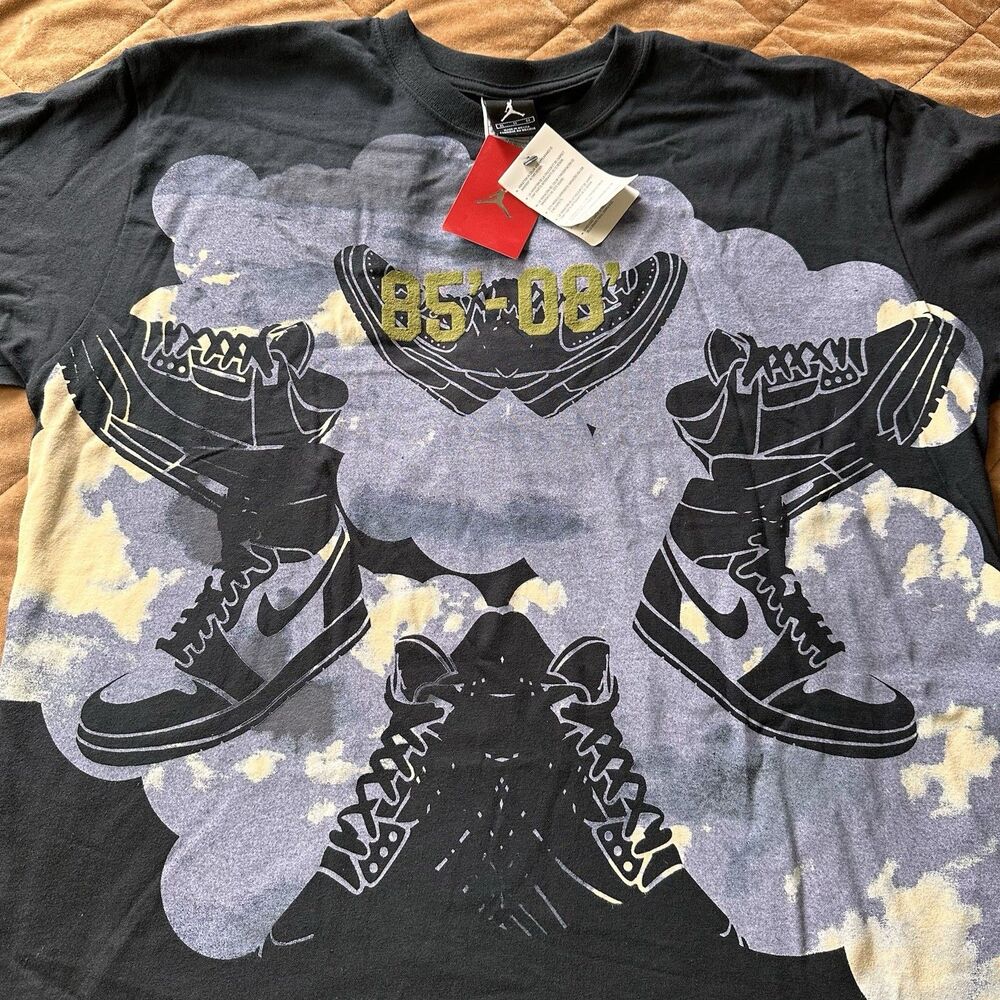 Vintage Jordan T Shirt 85-08 New With Tags Deadstock Y2K Mens XL